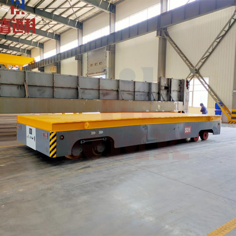 周转过跨运输电动无轨平板车 长距离运行蓄电池平板车 自动平车