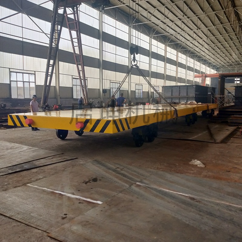 瓷砖地砖流水运输转运轨道摆渡车 厂区搬运电动地平车电动平车