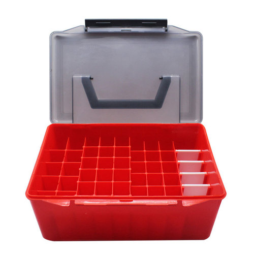 G type portable bait box accessories storage box five-color 52-grid portable frosted lure box deepened wooden shrimp box
