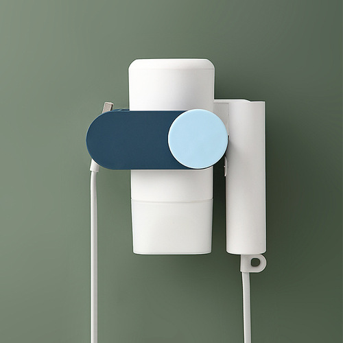 Self-designed punch-free hair dryer rack bathroom storage rack wall-mounted hair dryer rack cross-border