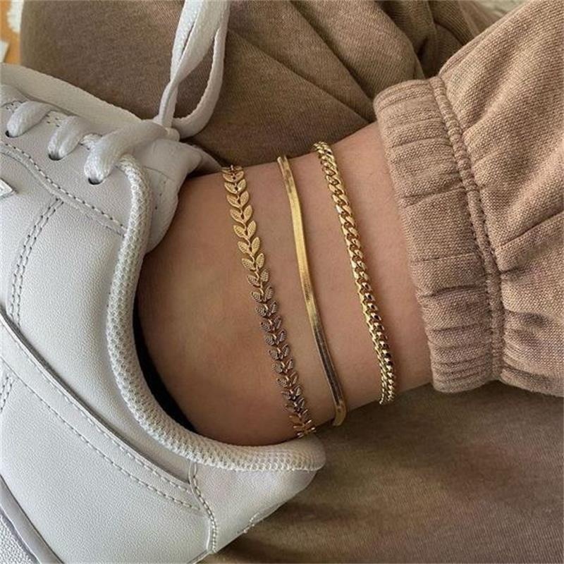 Cross border New products fashion Popular temperament Simplicity summer Street beat Anklet European style originality multi-storey Jewelry