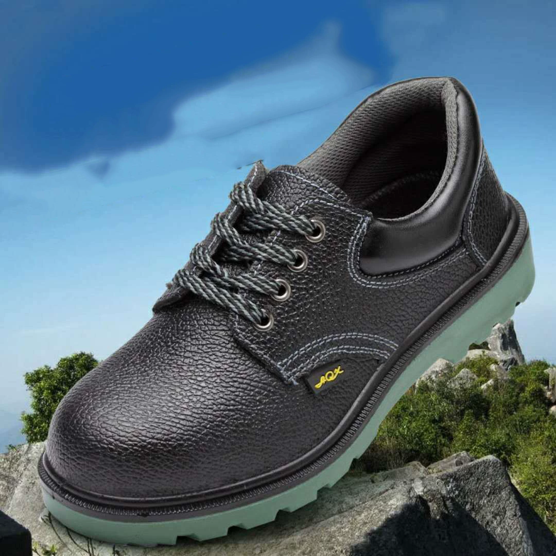 Оптовые рабочие защитные ботинки из воловьей кожи: противоударные, антипрокольные, маслостойкие, кислото- и щелочестойкие, нескользящие, водонепроницаемые.