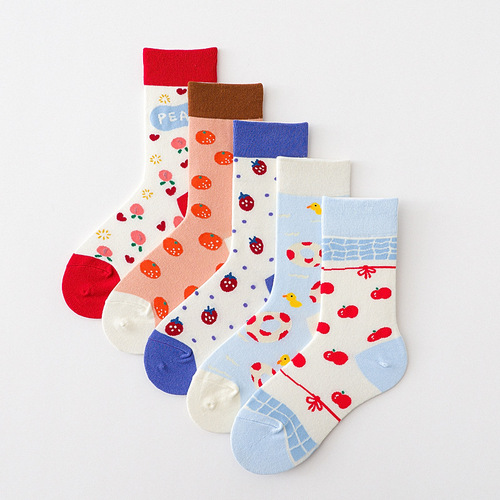 Socks for women in autumn and winter new adult women's socks Lolita cartoon socks lolita socks JK winter pile socks