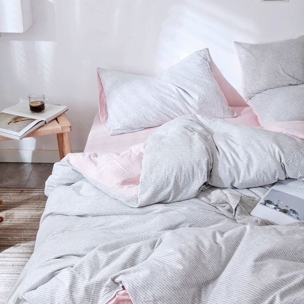 Pink and gray strip