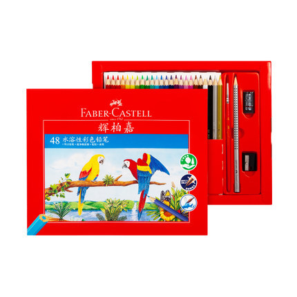 Alemania Faber-castell/Faber-Jia 12 colores 24 colores 36 colores 48 colores Color soluble en agua plomo cartón rojo