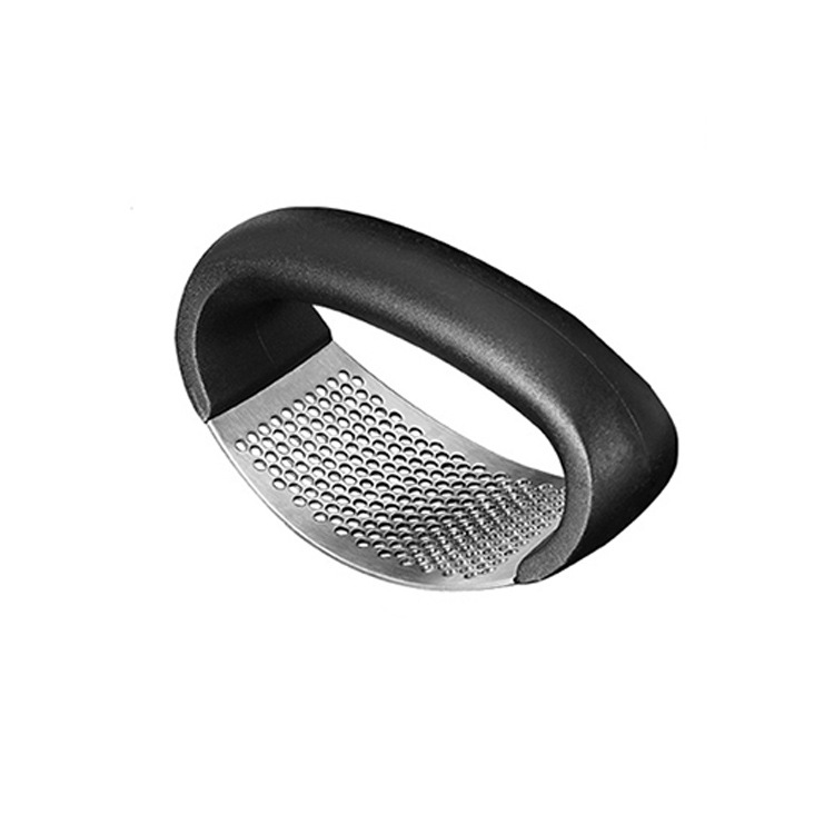 Acero inoxidable arco ajo prensa manual de la prensa de ajo creativo ajo Twister cocina ajo amoladora herramienta de cocina ajo prensa