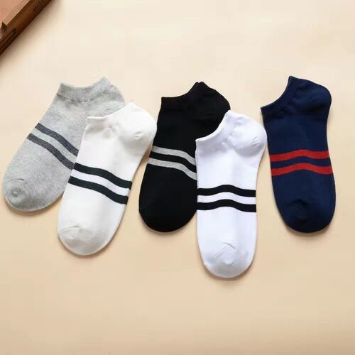 Socks men's short-tube individually packaged boat socks men's socks cotton sports imitation standard sole parallel bars spring and summer wholesale
