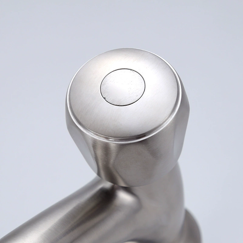 304 stainless steel single cold basin faucet, single -hole desktop washing hand washing, basin basin bathroom bathroom bathroom faucet