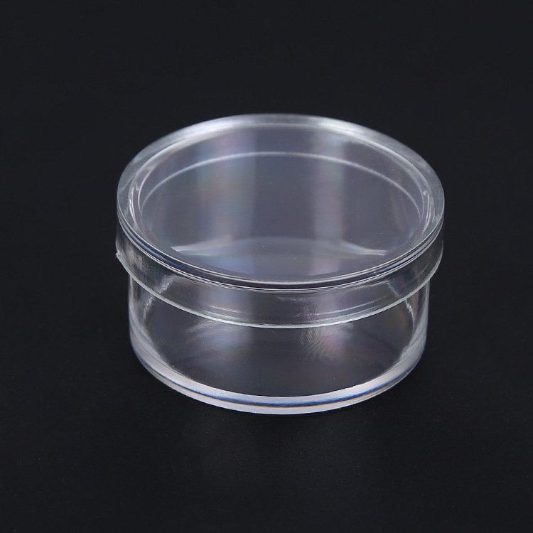 现货PS透明塑料盒 小圆盒饰品收纳盒小物件零件盒批发