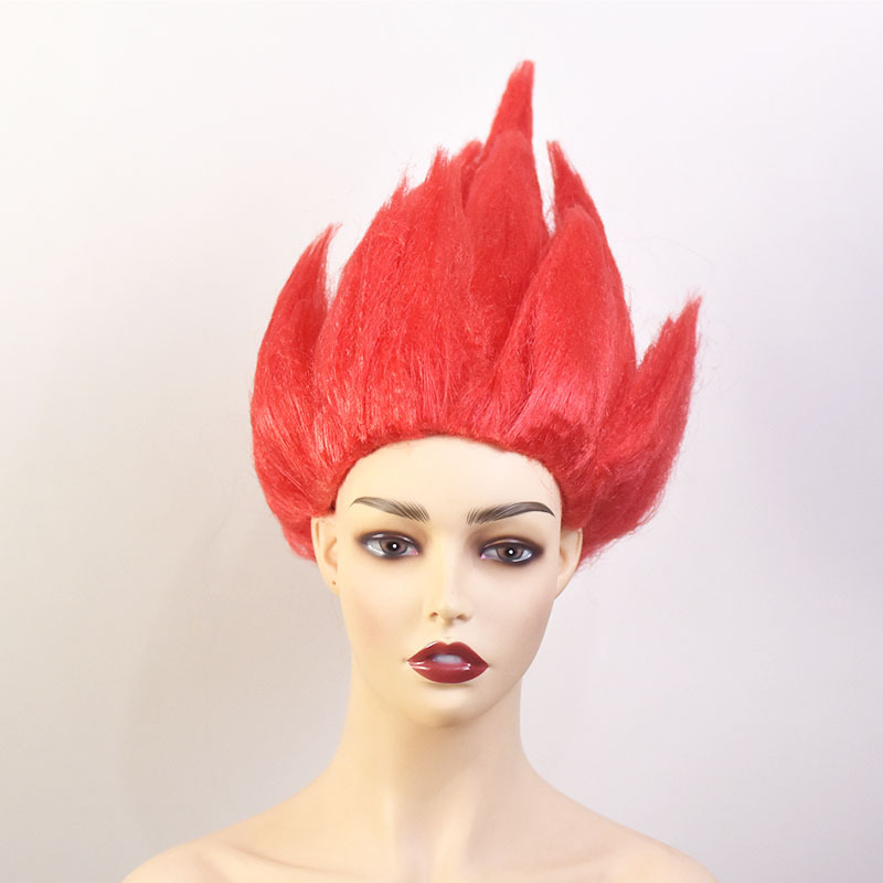Japanese anime cos wig multicolor Dragon Ball monkey cosplay wig Lotus head children's performance props