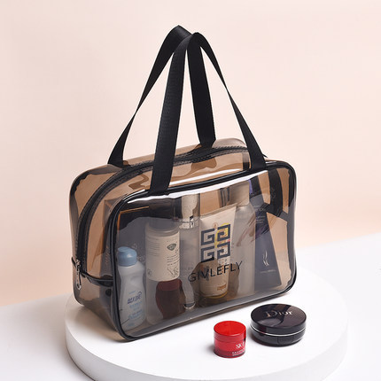Bolsa de cosméticos de viaje transparente bolsa de lavado portátil de gran capacidad bolsa de almacenamiento impermeable bolsa de almacenamiento de ropa interior cosmética al por mayor