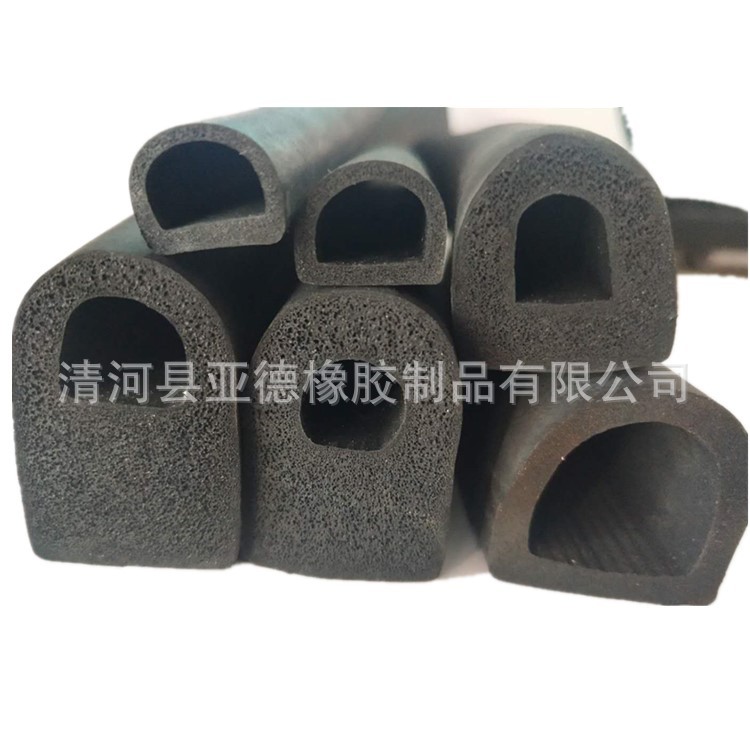 批发定 机械橡胶条 三元乙丙橡胶发泡密封条 D型橡胶密封条