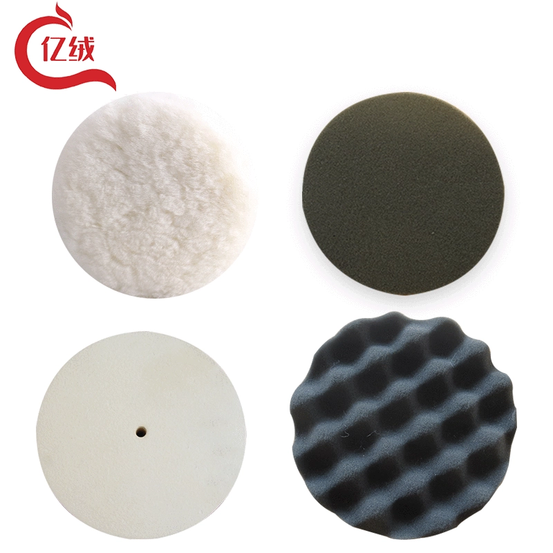 Sponge polishing cloth, waxed mechanical set