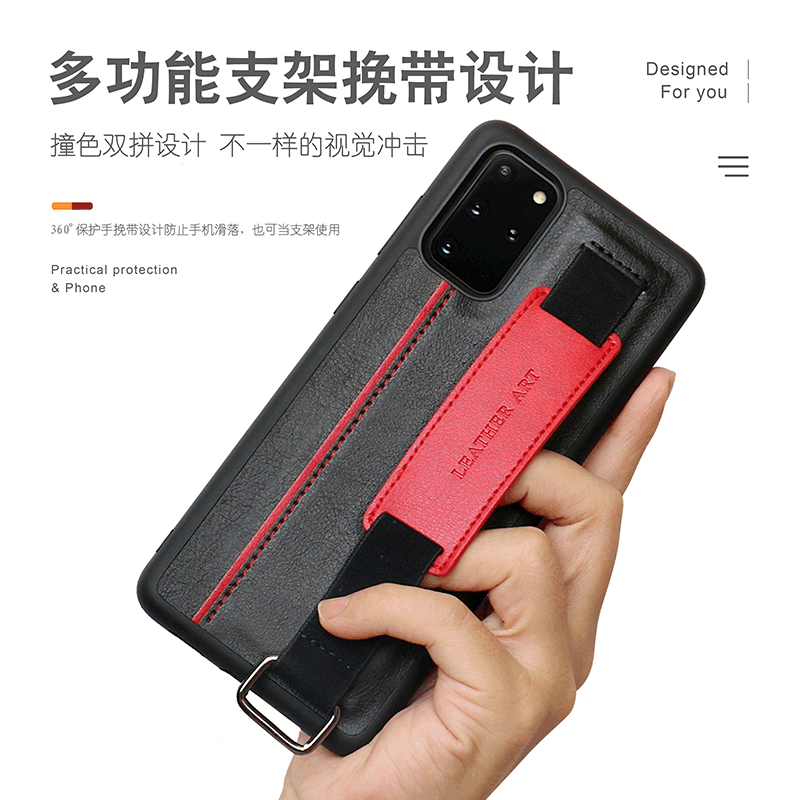 For Samsung S20 mobile phone case Samsung A51 bracket wrist strap mobile phone holster note20 mobile phone case S21 For Samsung S20 mobile phone case Samsung A51 bracket wrist strap mobile phone holster note20 mobile phone case S21