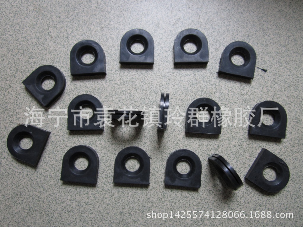 海宁橡胶厂供应 长方形橡胶护线圈 方形护线套 半圆形硅胶出线圈