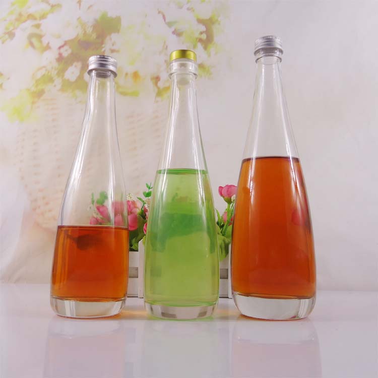 现货晶白料加厚果汁饮料果酒冰酒玻璃瓶矿泉水瓶玫瑰酒瓶丝印logo