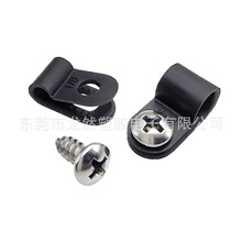龙然厂家直销尼龙塑胶线卡UC-0 R型线夹1/8 3.2-4.5mm线扣