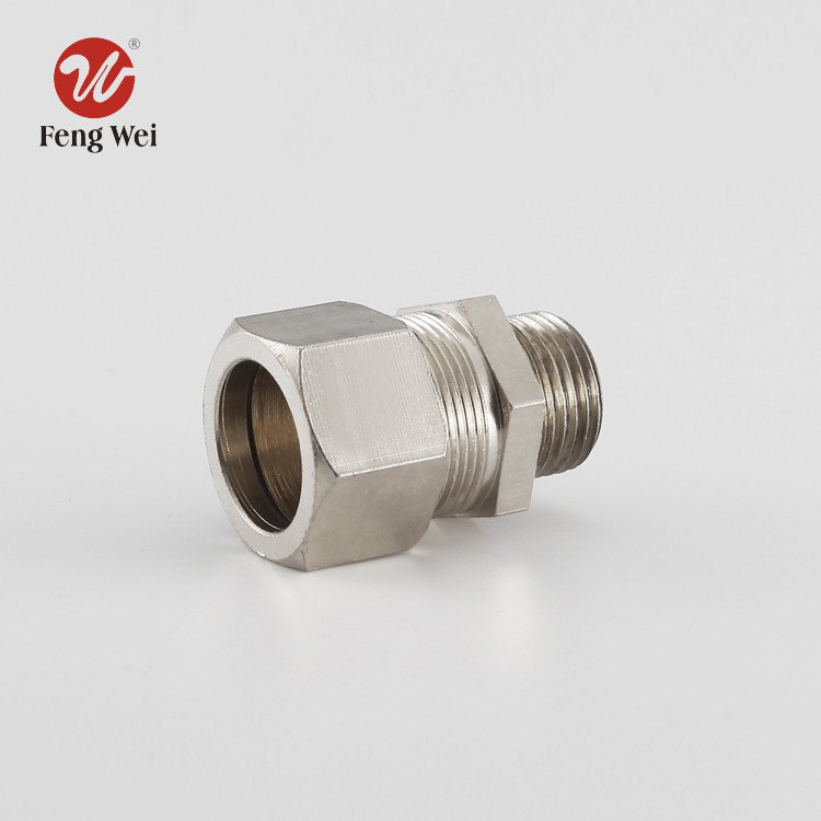 厂家直销直通卡套 卡套式直通接头 外螺纹直通铜管接头