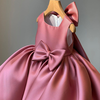 children full dress Princess Dress One year old birthday Western style Flower girl Dress skirt Little Girl Host Piano costume