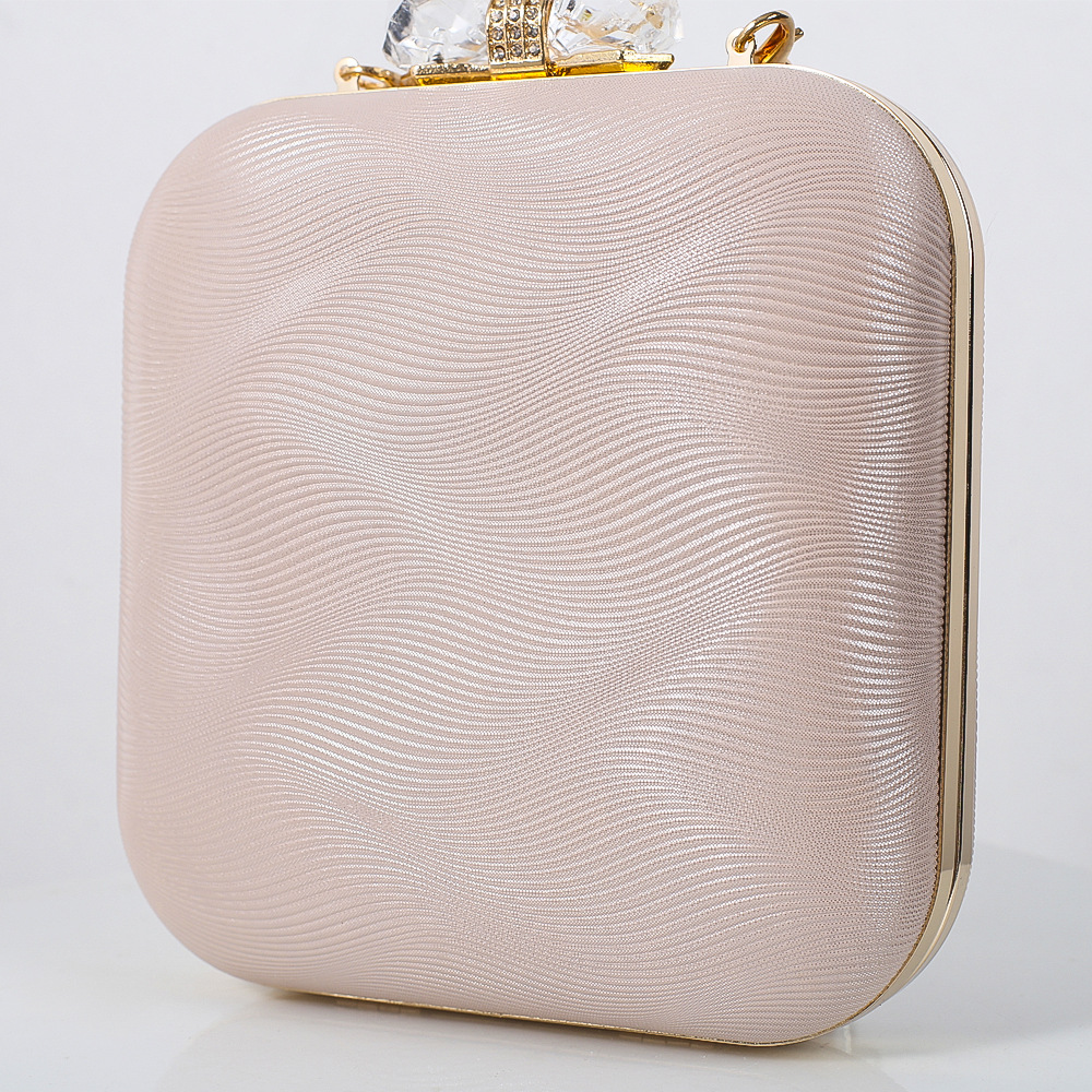 Bolso de mujer de moda transfronteriza exquisita hebilla de diamante bolso de noche vestido de fiesta elegante bolso de hombro del embrague del todo fósforo