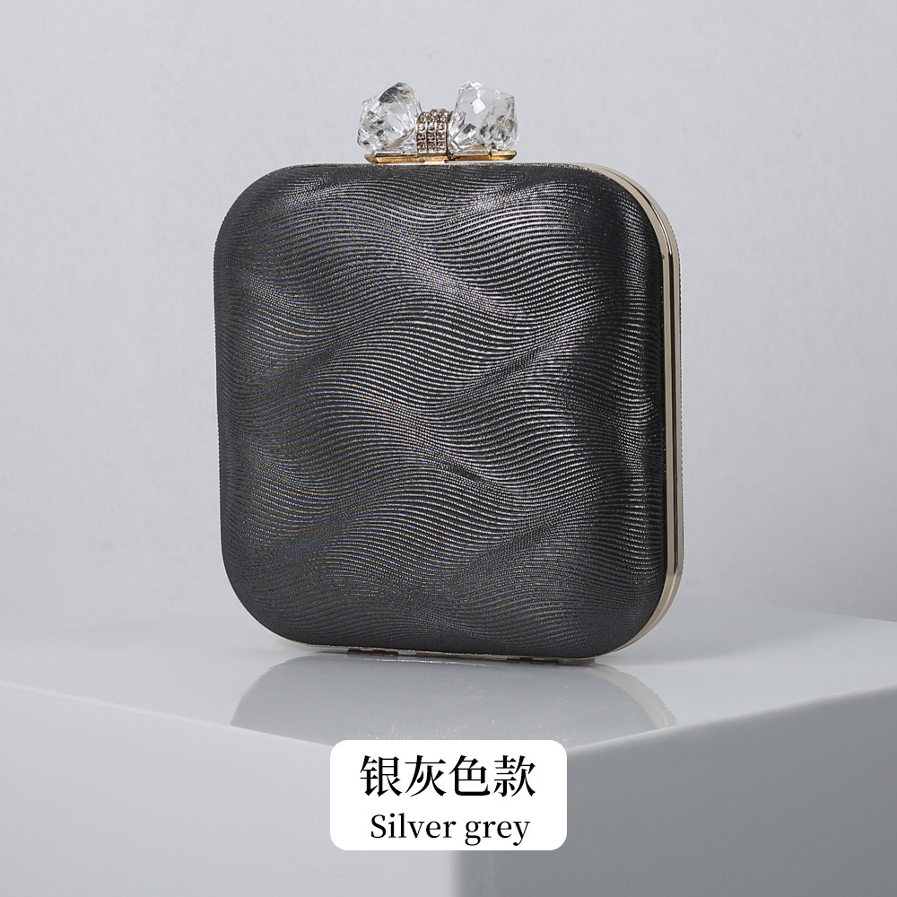 Bolso de mujer de moda transfronteriza exquisita hebilla de diamante bolso de noche vestido de fiesta elegante bolso de hombro del embrague del todo fósforo