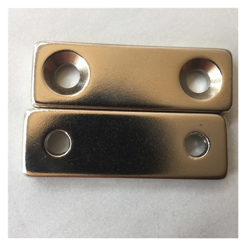 厂家生产门吸磁铁片magnet 方形沉孔强力磁铁 高性能磁石磁钢定