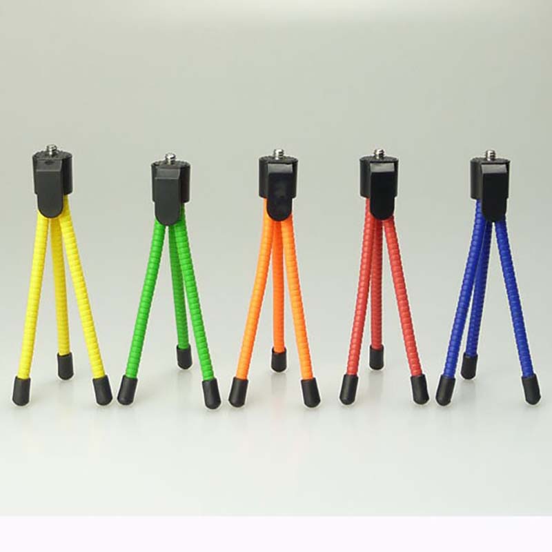 厂家供应彩色软管迷你三角架望远镜三角支架章鱼三角架桌面三角架