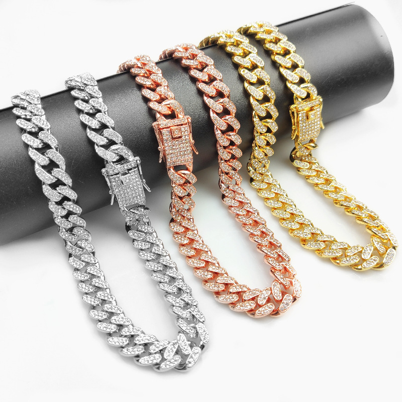 New Zinc Alloy Trendy Style 13mm Wide Popular Hip-Hop Cuban Chain Big Gold Chain Direct from the Manufacturer New Zinc Alloy Trendy Style 13mm Wide Popular Hip-Hop Cuban Chain Big Gold Chain Direct from the Manufacturer