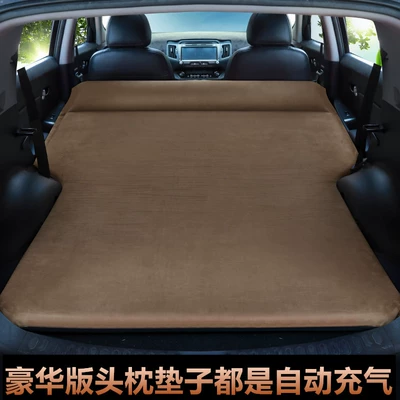 Vehicle-mounted inflatable bed | Bed Automatic Inflatable Mattress - deluxe-edition-b-coffee-brown-arc