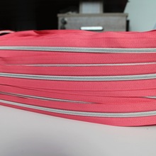 热销现货3/5#尼龙金银齿黑白彩布边电镀防金属箱包服装拉链码装