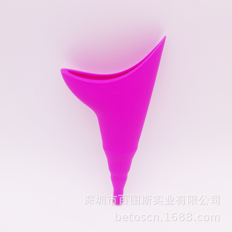 Ventas directas de la fábrica nueva señora vendedora caliente portátil al aire libre emergencia orinal de pie urinario femenino de silicona