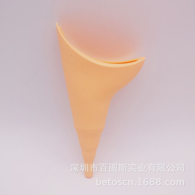 Ventas directas de la fábrica nueva señora vendedora caliente portátil al aire libre emergencia orinal de pie urinario femenino de silicona