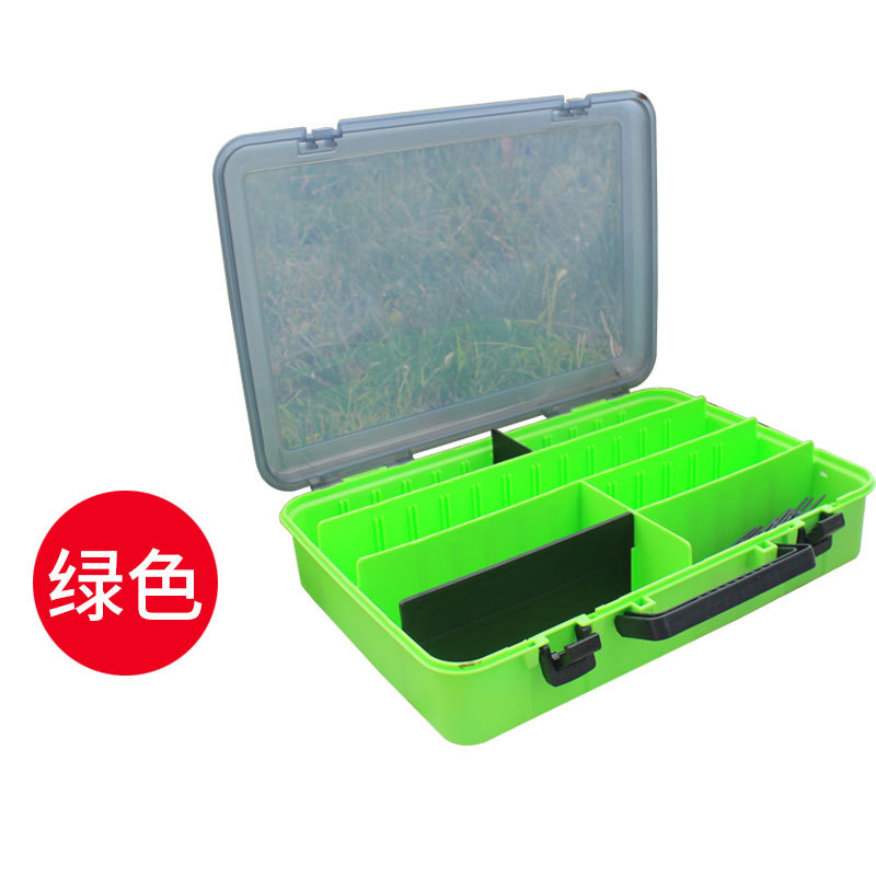 J Luya Caja Individual Doble capa Luya mar pesca caja de almacenamiento Negro gran capacidad Luya caja al por mayor