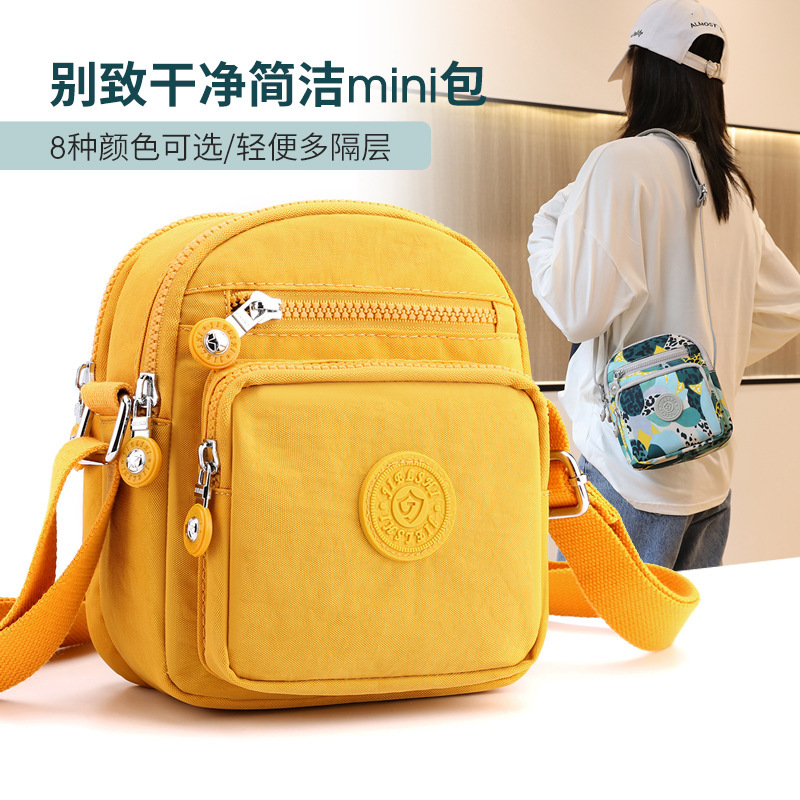 2020 New Mini Mobile Phone Bag Vertical Waterproof Nylon Cloth Women's Shoulder Crossbody Bag Multi-Layer Change Key Bag 2020 New Mini Mobile Phone Bag Vertical Waterproof Nylon Cloth Women's Shoulder Crossbody Bag Multi-Layer Change Key Bag