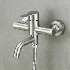 Manufacturer wholesale stainless steel bathtub faucet simple shower set bathroom shower faucet hot and cold mixing valve