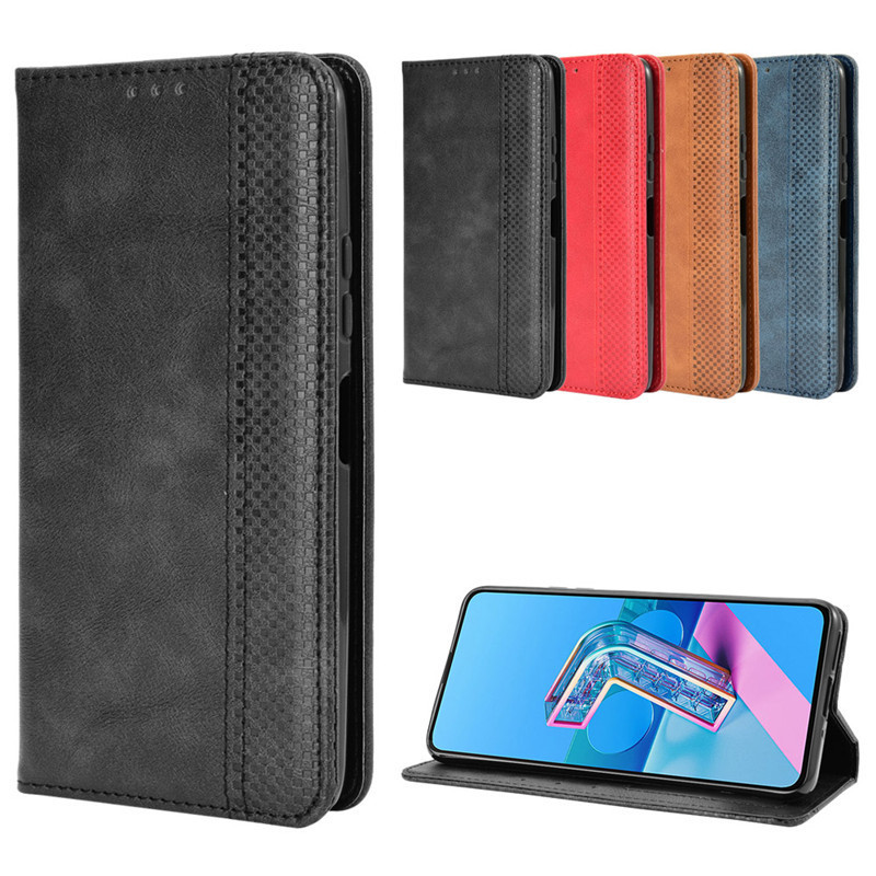 For Asus Zenfone 7 Pro Mobile Phone Case ZS670KS Leather Case Magnetic Flap ZS672KS/8 Flip