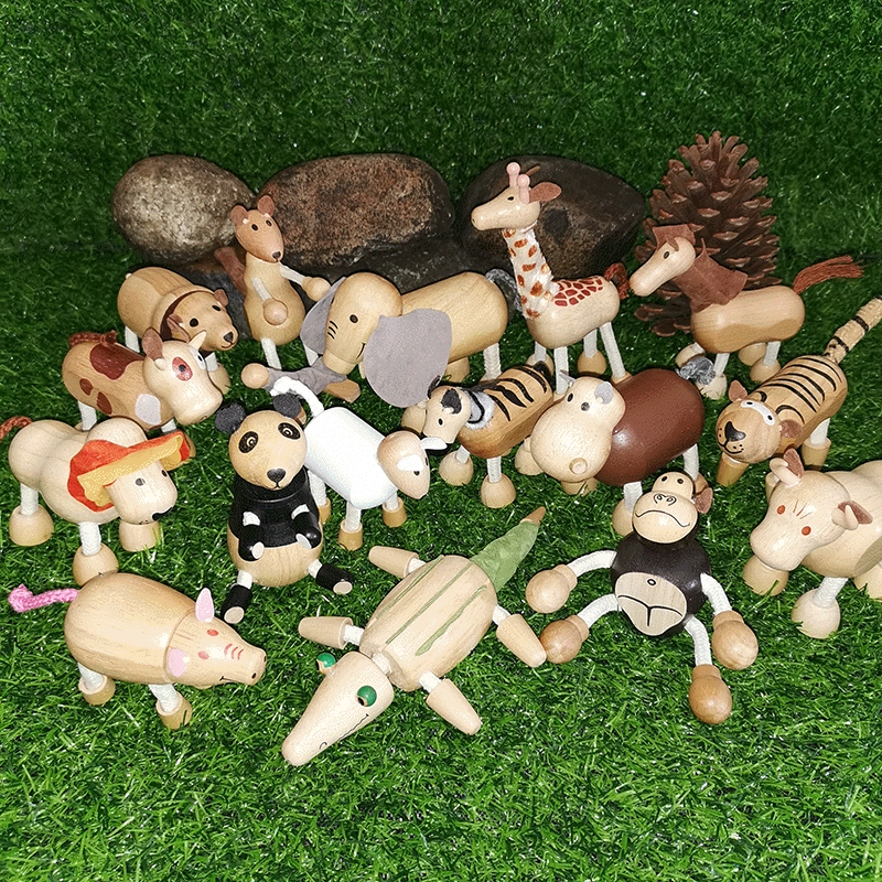 Деревянная кукла, марионетка, игрушка, украшение из натурального дерева для офиса