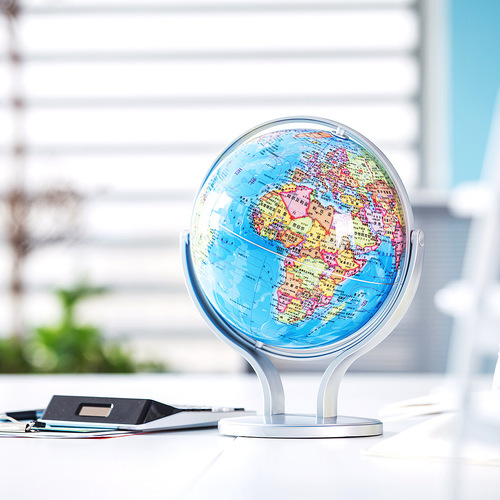 Deli 2174 globe 720° universal dual-axis rotating 20cm earth large student teaching version globe