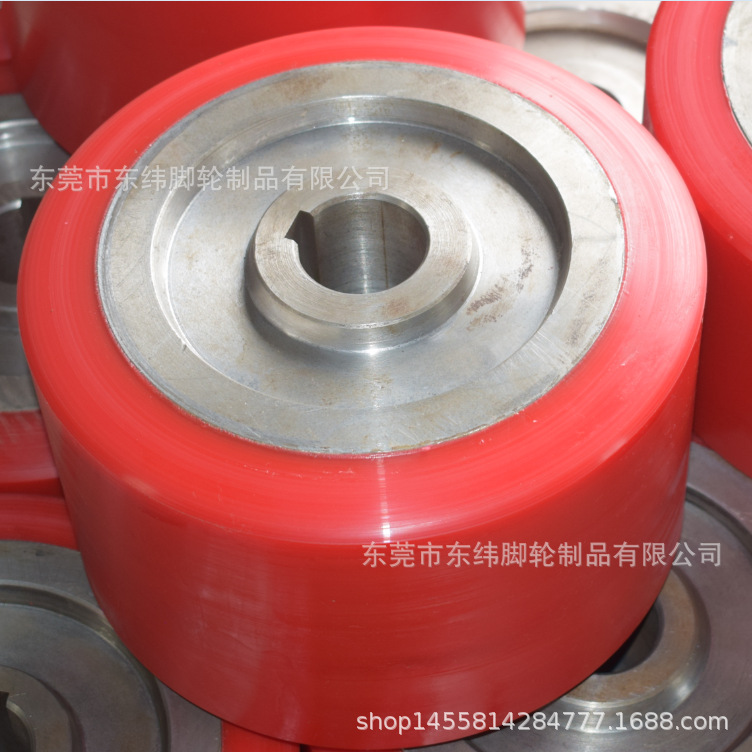 行走主动轮 磨擦轮 45#钢/Q235-A包聚氨酯PU磨擦轮 硬度65~92度