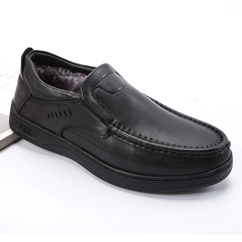 Winter keep warm shoes, genuine leather, plus size, for middle age, wholesale
