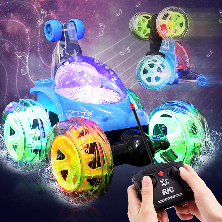 Cross-border charging remote control stunt dump truck large light music 360 degree roll remote control car toys wholesale Cross-border charging remote control stunt dump truck large light music 360 degree roll remote control car toys wholesale