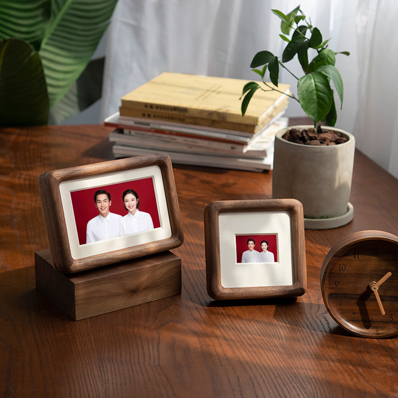 Simple creative solid wood wedding registration photo frame set table 6 inch 68 certificate wedding photos to sample custom wholesale