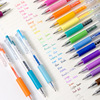 Color system fruit juice handbook retro color Morandi color pen high -light metal color neutral pens 36 color press pen