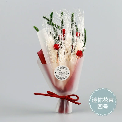 Мини- bouquet засушенных цветов (Манфанг Тин) в подарочной коробке из ПВХ, 85×45×145 мм, дом и подарок