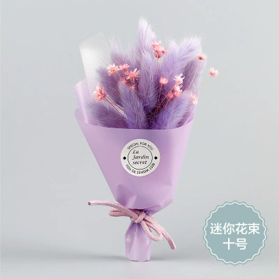 Мини- bouquet засушенных цветов (Манфанг Тин) в подарочной коробке из ПВХ, 85×45×145 мм, дом и подарок