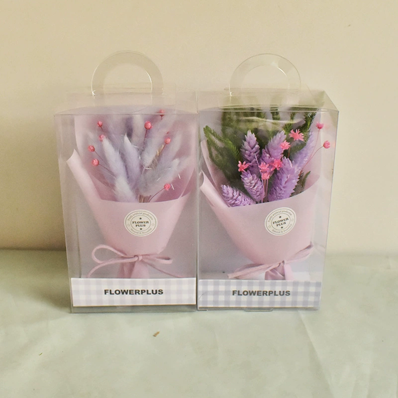Мини- bouquet засушенных цветов (Манфанг Тин) в подарочной коробке из ПВХ, 85×45×145 мм, дом и подарок