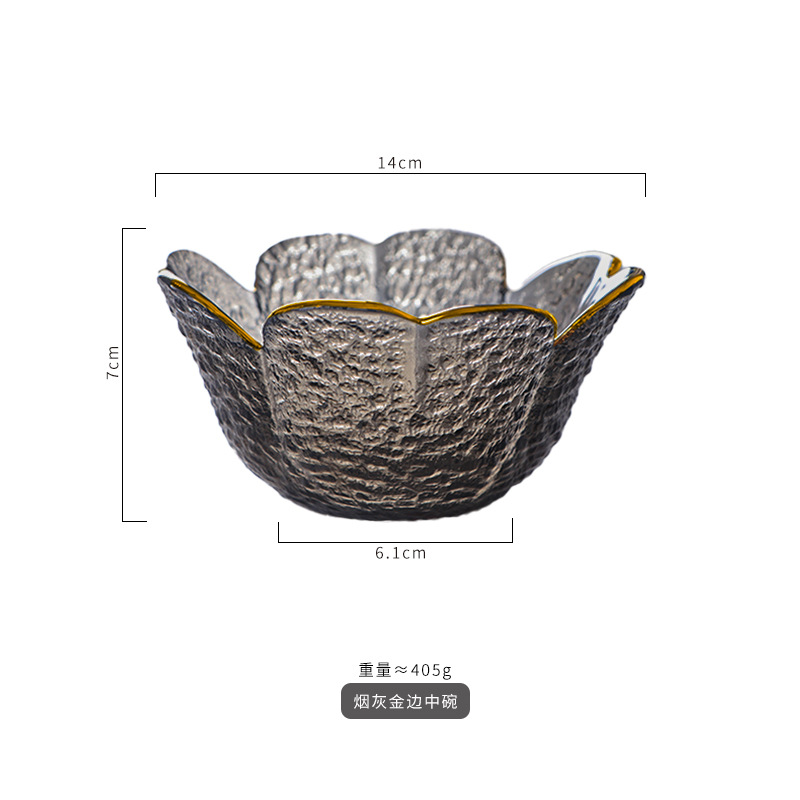 561-꽃잎 그릇-중간 그을음 프놈펜