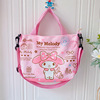 Cartoon cute shoulder bag, linen bag for leisure, one-shoulder bag, cloth bag