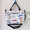 Cartoon cute shoulder bag, linen bag for leisure, one-shoulder bag, cloth bag