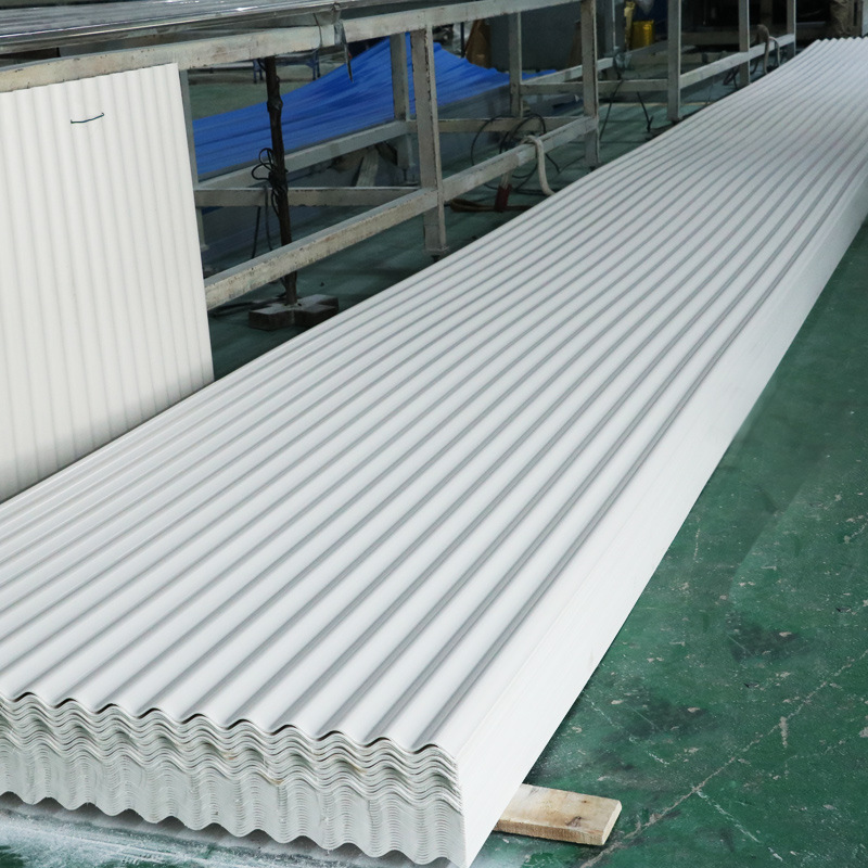 白色单层pvc波浪合成防腐塑料瓦 彩钢瓦铁皮厂房屋顶屋面瓦片